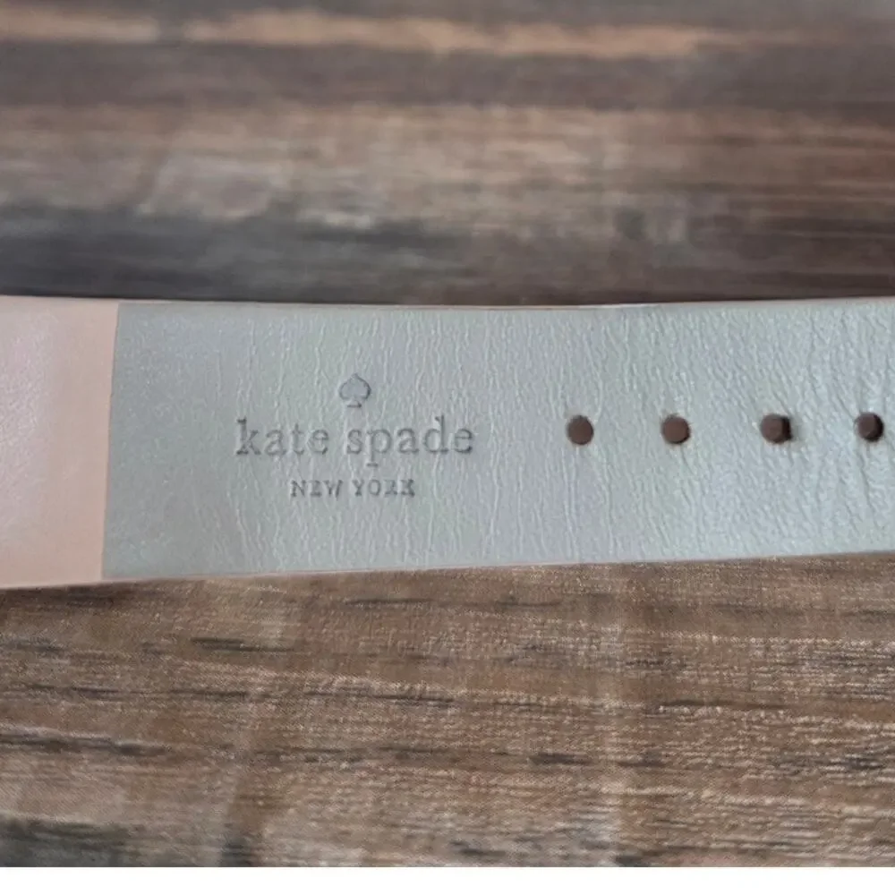Kate Spade New York Grand Metro French Bulldog Woman's Watch Gold and Blush
